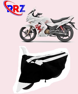 RRZ Waterproof Two Wheeler Cover for Hero(Karizma ZMR, Black, White)