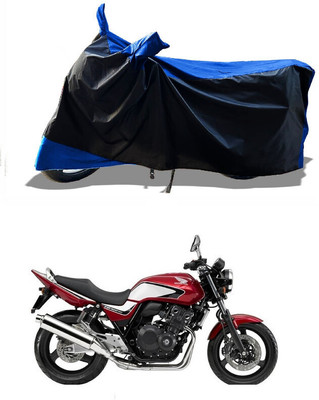 DeepShakshi AUTOMOTIVE Waterproof Two Wheeler Cover for Honda(CB 400, Blue)