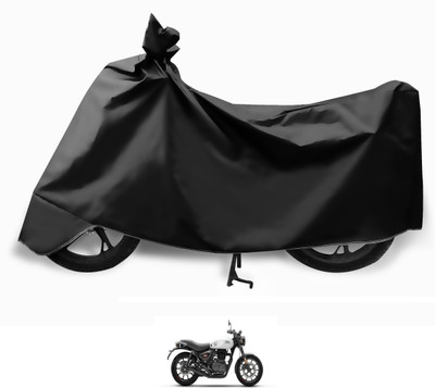 MOCKHE Two Wheeler Cover for Royal Enfield(Hunter 350, Black)
