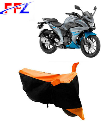FFZ Waterproof Two Wheeler Cover for Yamaha(Fazer 25, Black, Orange)