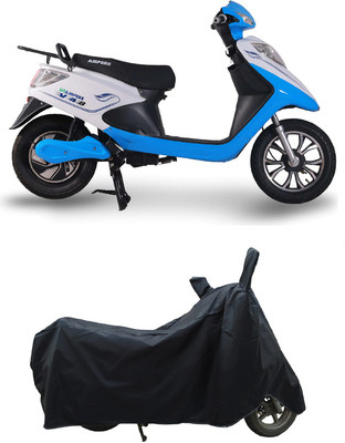 Coxtor Waterproof Two Wheeler Cover for Ampere(V 48, Black)