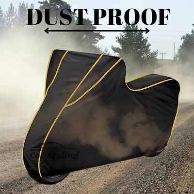 OliverX Waterproof Two Wheeler Cover for Royal Enfield(Bullet, Black, Yellow)