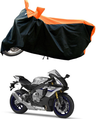 DeepShakshi AUTOMOTIVE Waterproof Two Wheeler Cover for Yamaha(YZF R1M BS6, Orange)