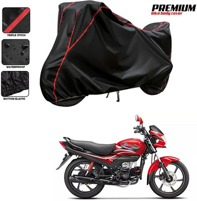 SThanaveX Waterproof Two Wheeler Cover for Hero(Passion Plus, Black)