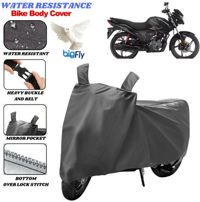 BigFly Two Wheeler Cover for Hero(Glamour, Grey)