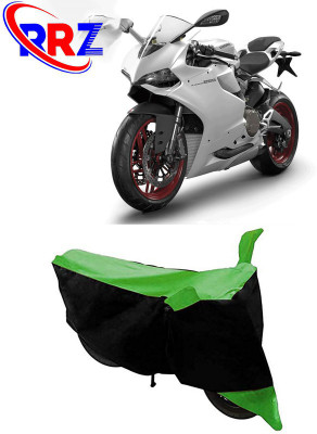 RRZ Waterproof Two Wheeler Cover for Ducati(899 Panigale, Black, Green)