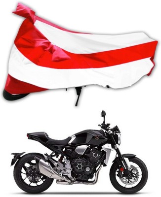 RWT Two Wheeler Cover for Honda(CB1000R Plus, Red, White)