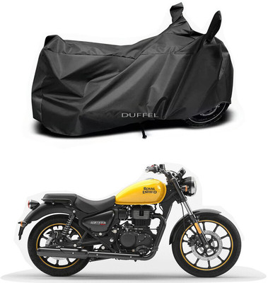 Duffel Two Wheeler Cover for Royal Enfield(Meteor BS6, Black)
