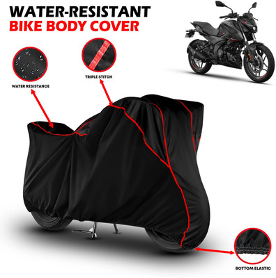 GKG Waterproof Two Wheeler Cover for Bajaj(Pulsar 250 BS6, Black, Red)