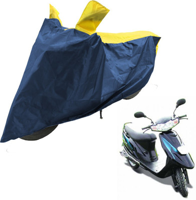 RiderShine Two Wheeler Cover for TVS(Teenz, Blue, Yellow)