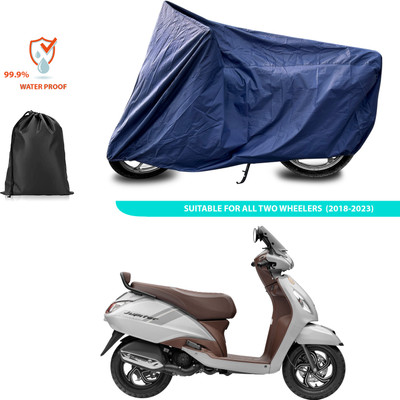 CODOKI Waterproof Two Wheeler Cover for TVS(Jupiter classic, Blue)