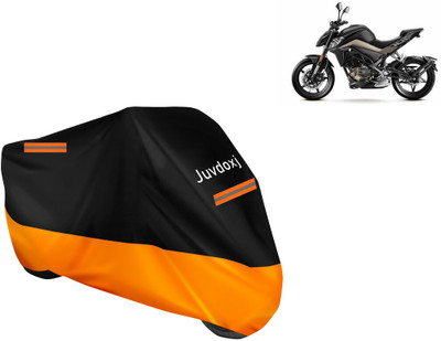 Juvdoxj Waterproof Two Wheeler Cover for CFMoto(300NK, Orange)