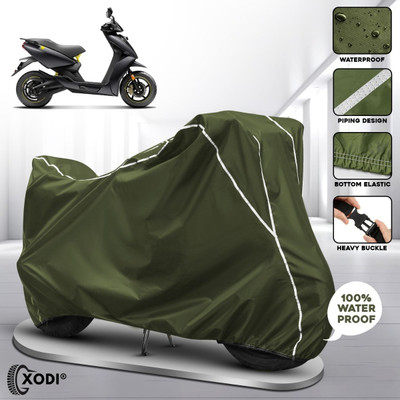 xodi Waterproof Two Wheeler Cover for Ather(450 X, Green, White)