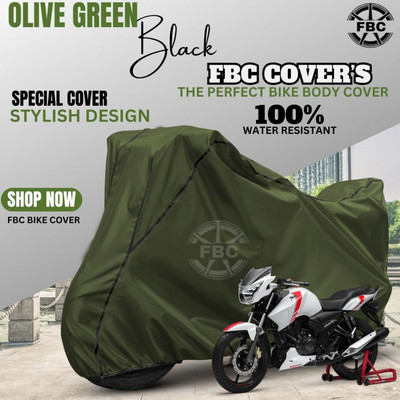 OliverX Waterproof Two Wheeler Cover for TVS(Apache RTR 160, Green)