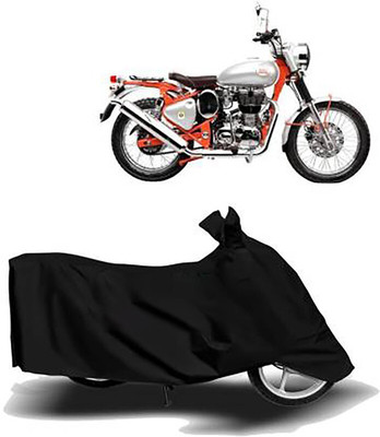 MMSSTAR Waterproof Two Wheeler Cover for Royal Enfield(Bullet Trials 350, Black)