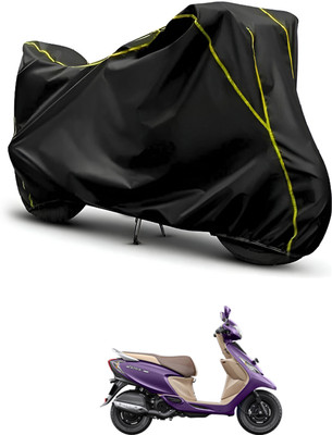 CODOKI Waterproof Two Wheeler Cover for TVS(Scooty Zest, Black, Black)