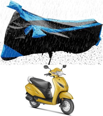 DeepShakshi AUTOMOTIVE Two Wheeler Cover for Honda(Activa 5G, Blue, Black)