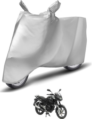 Caronix Waterproof Two Wheeler Cover for Bajaj(Pulsar 180, Silver)