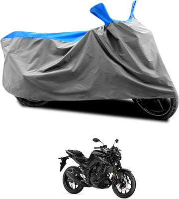 CODOKI Waterproof Two Wheeler Cover for Yamaha(MT 03, Grey, Blue)