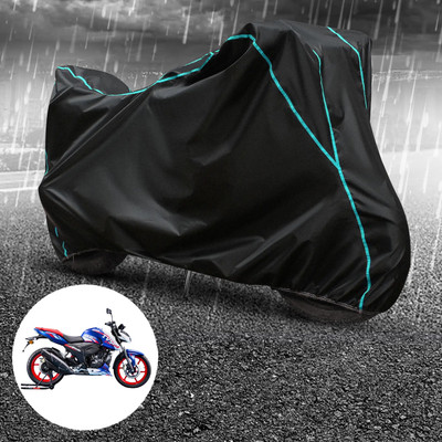PAGORA Waterproof Two Wheeler Cover for TVS(Apache RTR 165 RP, Black)