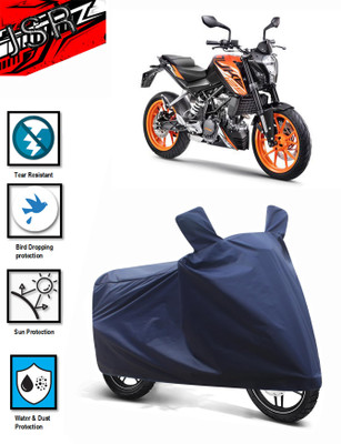 J S R Waterproof Two Wheeler Cover for KTM(125 Duke BS6, Blue)
