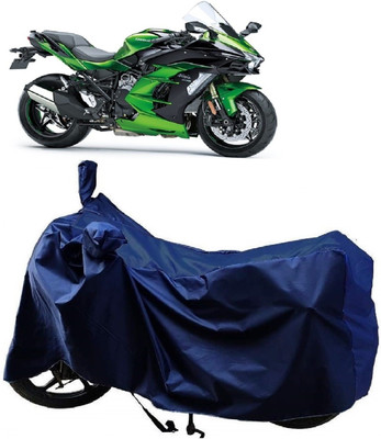 MMSSTAR Waterproof Two Wheeler Cover for Kawasaki(Ninja H2 SX, Blue)