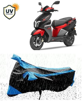 DeepShakshi AUTOMOTIVE Two Wheeler Cover for TVS(NTORQ, Blue, Black)