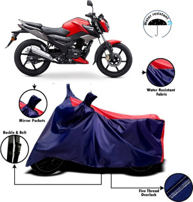 smwzxyu Waterproof Two Wheeler Cover for TVS(Beige, Red)