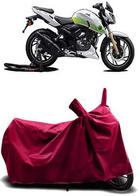 KEDIT Two Wheeler Cover for TVS(Apache RTR 200 Fi E100, Maroon)