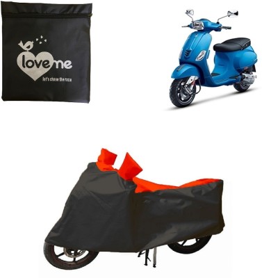 Love Me Two Wheeler Cover for Vespa(Vespa SXL 125, Red, Black)