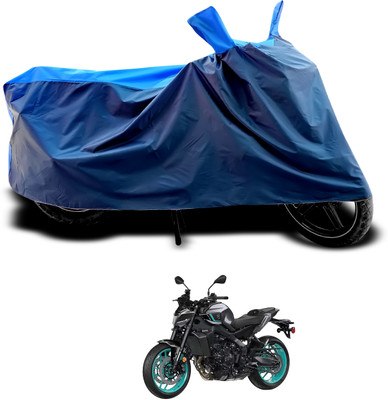 CODOKI Waterproof Two Wheeler Cover for Yamaha(MT 9, Black, Blue)