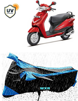 WXR Waterproof Two Wheeler Cover for Hero(Duet, Black, Blue)