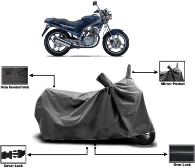 Amexride Two Wheeler Cover for Kinetic(GF 125, Grey)