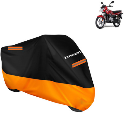 Horseyaart Waterproof Two Wheeler Cover for Bajaj(Platina 100 DTS-i, Orange)
