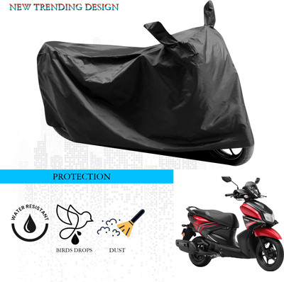 ANTHUB Waterproof Two Wheeler Cover for Yamaha(Ray ZR, Black)