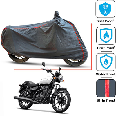 FAMEXON Waterproof Two Wheeler Cover for Royal Enfield(Thunderbird 350, Grey)