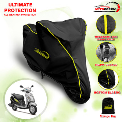 AUTOCOZEN Waterproof Two Wheeler Cover for Suzuki(Sling Shot, Black)