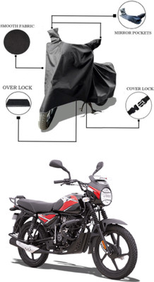 Mdstar Waterproof Two Wheeler Cover for Bajaj(CT110, Black)