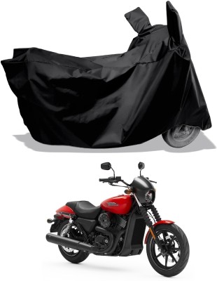 Amexride Two Wheeler Cover for Harley Davidson(Street 750, Black)