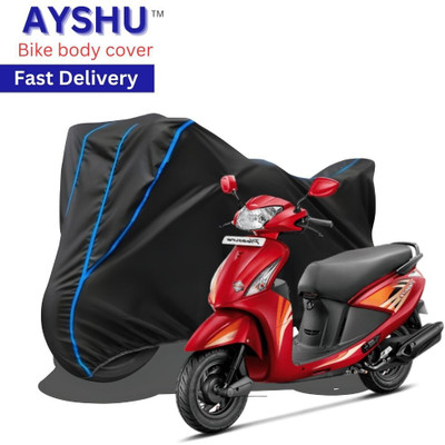 AYSHU Waterproof Two Wheeler Cover for Hero(Pleasure, Black, Red)