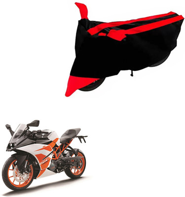 DeepShakshi AUTOMOTIVE Two Wheeler Cover for KTM(RC 200, Black, Red)