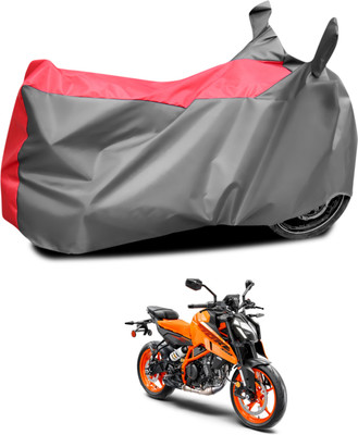 CODOKI Waterproof Two Wheeler Cover for KTM(390 Duke, Grey, Red)