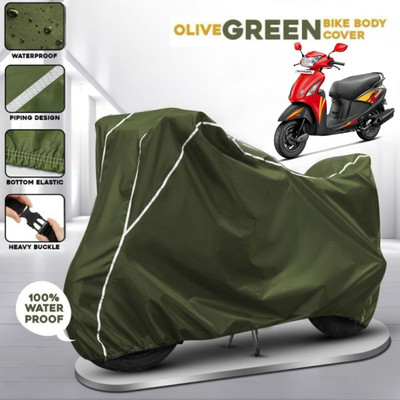 AutoGalaxy Waterproof Two Wheeler Cover for Hero(Pleasure, Green)