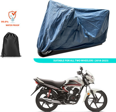 CODOKI Waterproof Two Wheeler Cover for Honda(Dream Yuga, Blue)