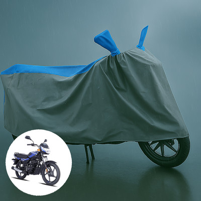 CODOKI Waterproof Two Wheeler Cover for Bajaj(CT100, Grey, Blue)