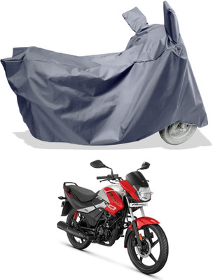 Amexride Two Wheeler Cover for Hero(Passion Pro i3S, Grey)