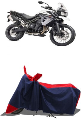 SUGASHRI Waterproof Two Wheeler Cover for Triumph(Tiger 800 XCA, Red, Blue)