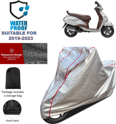 PAGORA Waterproof Two Wheeler Cover for TVS(Jupiter classic, Silver)