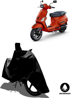 Amexride Waterproof Two Wheeler Cover for Piaggio(Vespa SXL 125, Black)