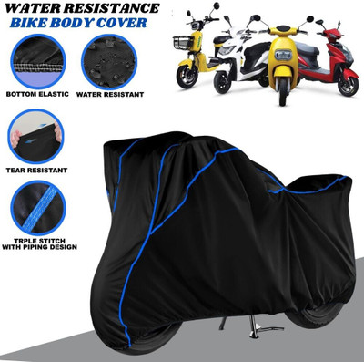 SRP PRODUCT Waterproof Two Wheeler Cover for Techo Electra(Raptor, Black, Blue)